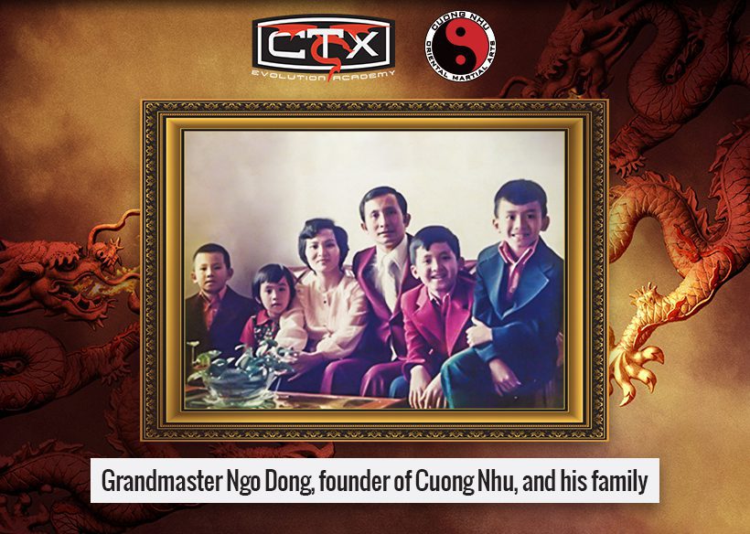 Grandmaster Ngo Dong, founder of Cuong Nhu, and his family